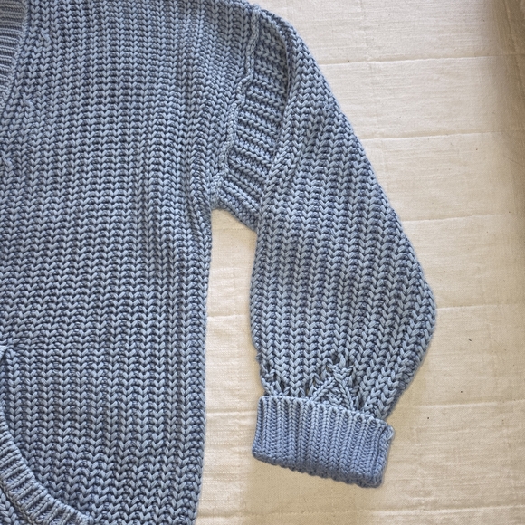 Sundance 100% Cotton Women's Chunky  Knit Cardigan Sweater Sz Petite Small - Picture 4 of 10